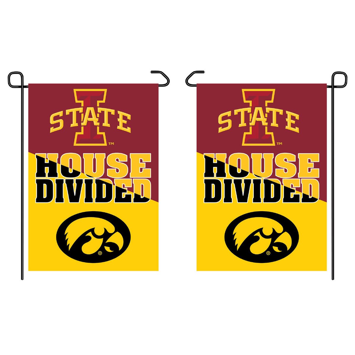 I-State House Divided 2-Sided Garden Flag (12.5"x18")